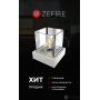 Биокамин Zefire Quant metall белый