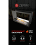 Биокамин Zefire сквозной Standart 700