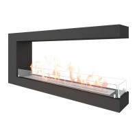 Биокамин торцевой SteelHeat GRAND 1200 (Стекло)