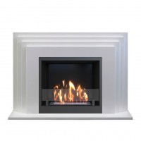 Биокамин в портале SteelHeat Amsterdam (Стекло+стемалит)