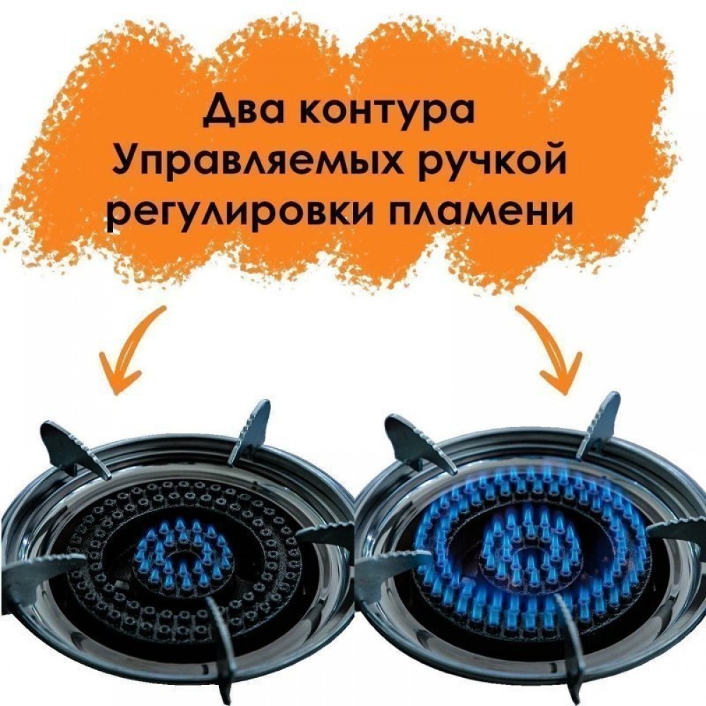 Газовая плита настольная 4 кВт GetHof, одноконфорочная (метан)